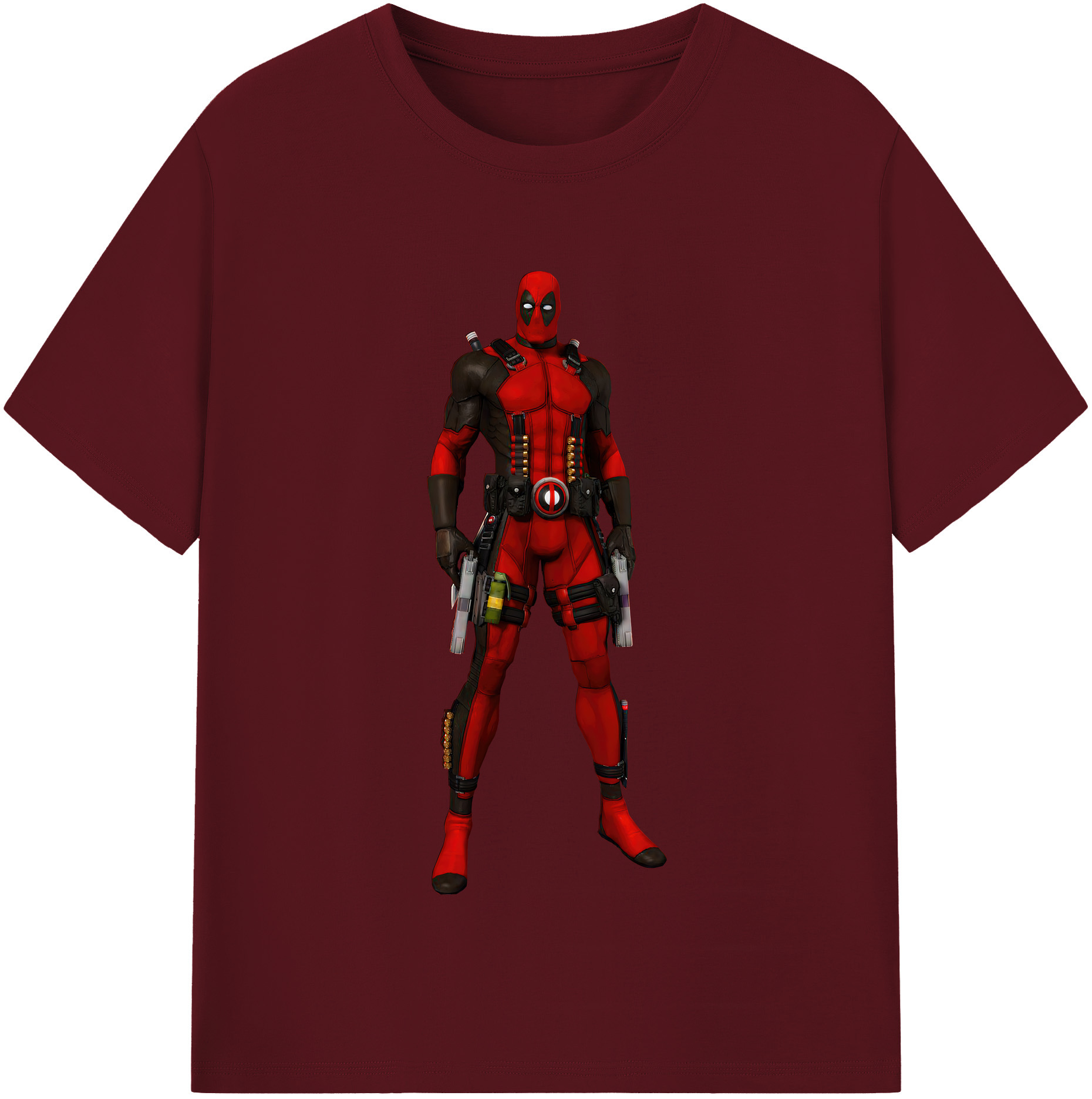 （画像用） Deadpool デッドプール 綿100％半袖Tシャツ（フロントプリント）